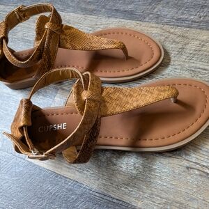 CUPSHE Women's Brown Sandals